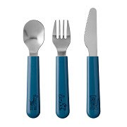 Mepal Mio Kinderbesteck-Set - Deep Blue, 3-tlg.
