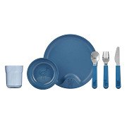 Mepal Mio Kindergeschirr - Deep Blue, 6-tlg.