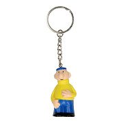 Buurman en Buurman Sleutelhanger Geel, 10cm