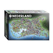 Puzzle Pays-Bas en vue à vol d'oiseau, 1000 pcs.