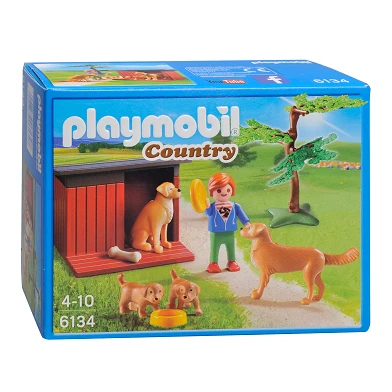 Playmobil 6134 Golden Retrievers met Puppies