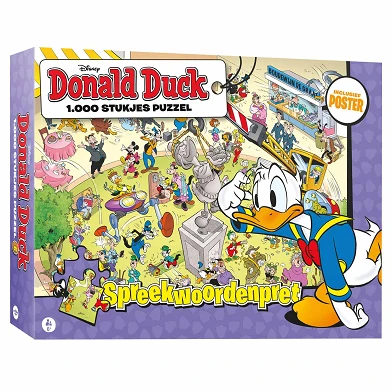 Donald Duck Puzzle - Sprichwortspaß, 1000 Teile.