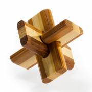 3D Bamboo Brain Puzzle Doublecross **