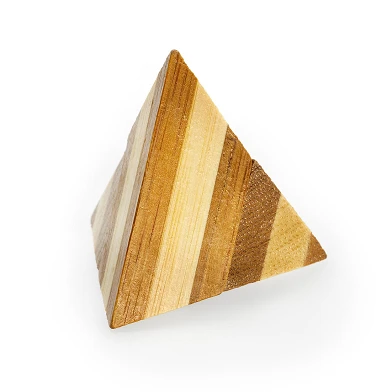 Pyramide de puzzle cérébral en bambou 3D *
