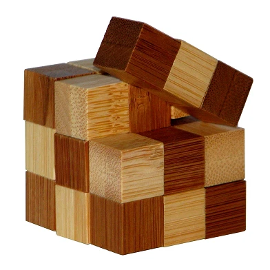 Cubes de serpent de puzzle de cerveau en bambou 3D **