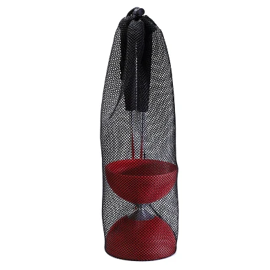 Diabolo en caoutchouc avec bâtons en aluminium - Rouge