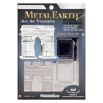 Metal Earth Arc de Triomphe Zilver Editie