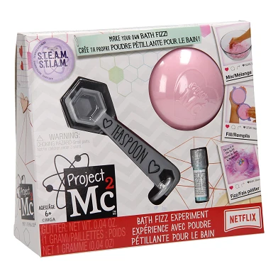 Project Mc2 Bath Fizz Experiment - Pink