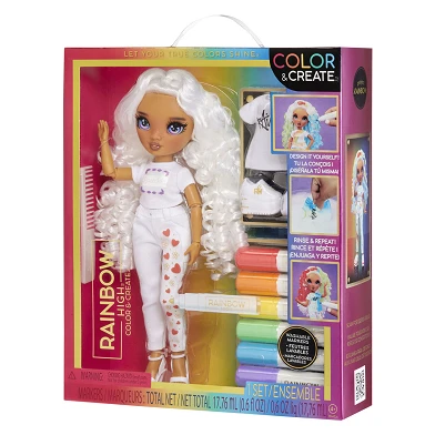 Poupée mannequin Rainbow High Color & Create Fashion - Violet