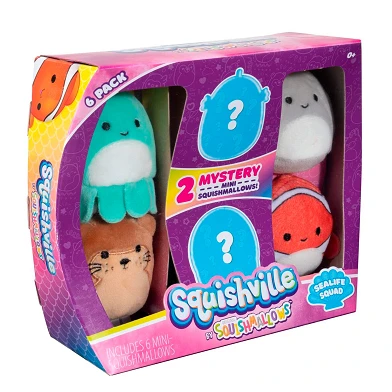 Squishville Plüschfiguren 6er-Pack Sealife Squad