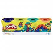 Play-Doh 4er-Pack (Wilde Farben)