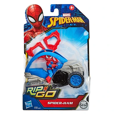 Spider-Man Rip and Go Figur – Blau
