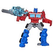 Transformers Rise of the Beasts Figurines articulées Beast Weaponizer - Optimus Prime et Cheinclaw