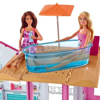 Barbie Malibu Huis met 3 Verdiepingen