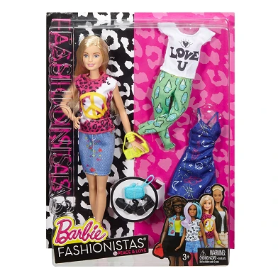 Barbie Fashionistas Peace & Love Pop & Fashions