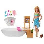 Barbie Wellness Schaumbad und Puppe