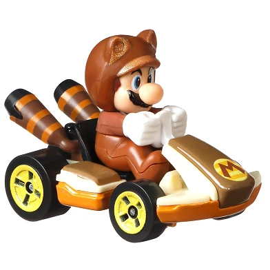 Hot Wheels Mario Kart Voertuig - Tanooki Mario