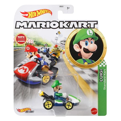Hot Wheels Mario Kart Voertuig - Luigi