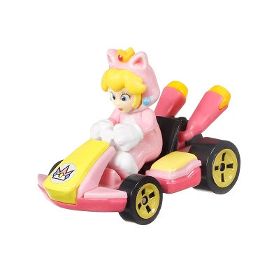 Hot Wheels Mario Kart Voertuig - Cat Peach