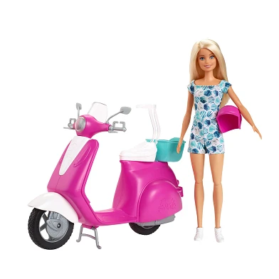 Barbie -Puppe mit Roller
