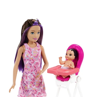 Barbie Skipper Babysitter Speelset - Bruin Haar