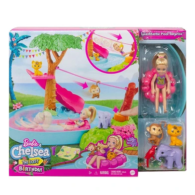 Barbie and Chelsea The Lost Birthday Jungle Rivier Speelset