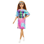 Barbie Fashionista Puppe – Farbiges Kleid