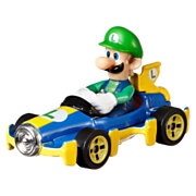 Hot Wheels Mario Kart Replica Die-cast Auto - Luigi