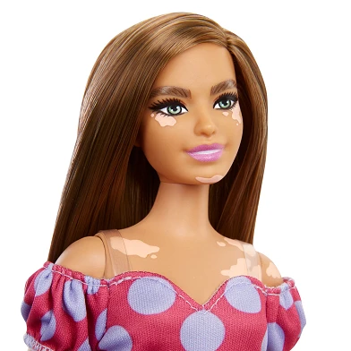 Barbie Fashionista Pop - Gestippeld Jurkje