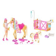 Barbie Paardenverzorging Speelset