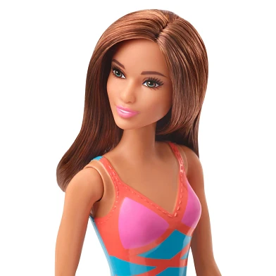Barbie-Puppe Strandpuppe – Braunes Haar mit Badeanzug