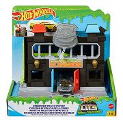 Hot Wheels Downtown Police Station Playset