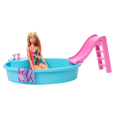 Barbie -Puppe mit Schwimmbad