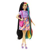 Lobbes Barbie Totally Hair Doll 3 - Hearts aanbieding