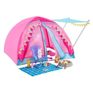 Ensemble de jeu de tente de camping Barbie Let's Go