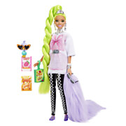 Lobbes Barbie Extra Pop - Neongroen Haar aanbieding