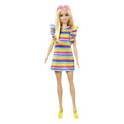 Barbie Fashionistas Puppe mit gestreiftem Kleid