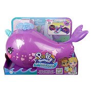Polly Pocket Adventure in the Sparkle Cave Narwhal Adventure Boat Playset