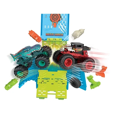 Hot Wheels Monsters Trucks Mega-Wrex Crash Cage 1:24 Spielset