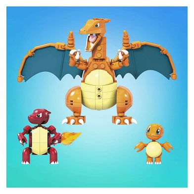 Mega Construx Pokémon Ensemble de Construction Salamèche Evolution