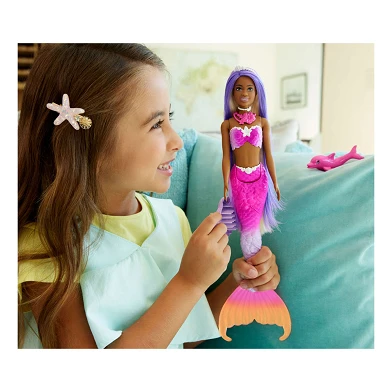 Barbie Une touche de magie - Poupée mannequin sirène violette