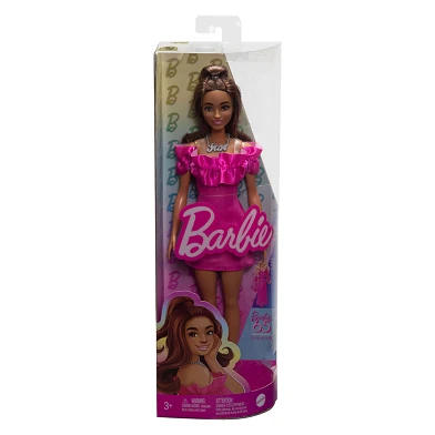 Barbie Fashionistas Modepuppe Rosa Kleid