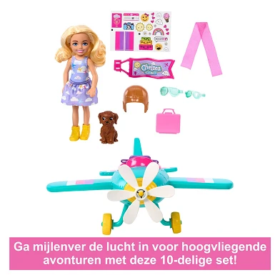 Barbie Chelsea Modepop met Vliegtuig