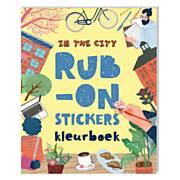 Rub-on-stickers Kleurboek - In the city