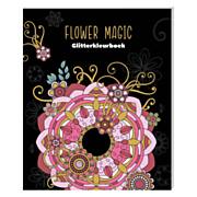 Glitterkleurboek Flower Magic