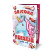 Einladungen Einhorn Emoji, 6St.