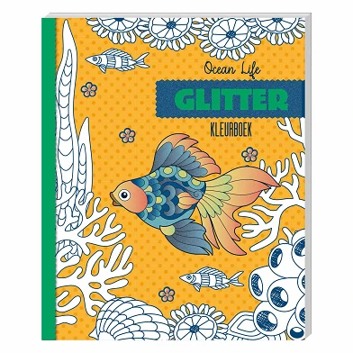Livre de coloriage à paillettes - Vie océanique
