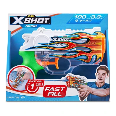 ZURU X-Shot Pistolet à eau Fast Fill Skins Nano, 100 ml