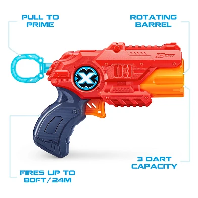 X-Shot Dartpistole mit 8 Pfeilen