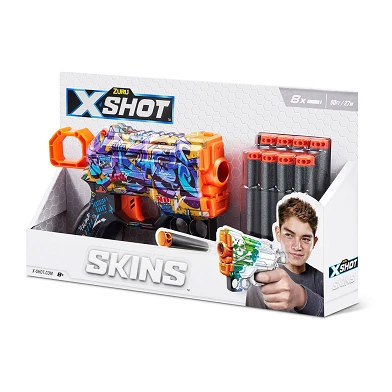 X-Shot Skins Menace avec 8 fléchettes